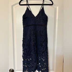 Navy lace Astr dress